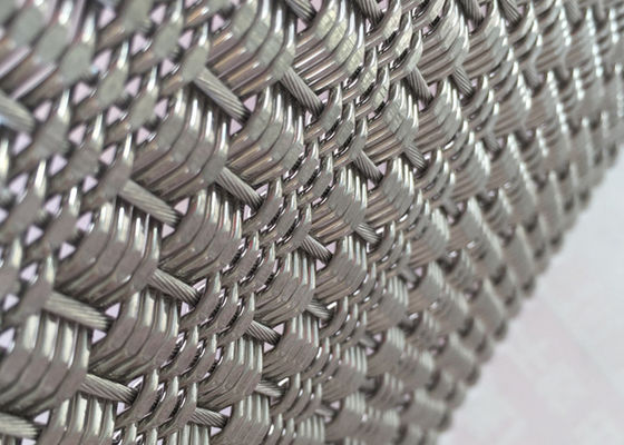 Metal flexible Mesh Fabric del SGS SS316 1.7m m Rod