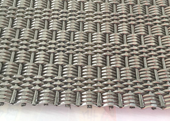 Metal flexible Mesh Fabric del SGS SS316 1.7m m Rod