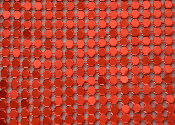 división impermeable de Mesh Cloth Fabric Sequin Building del metal de 3m m
