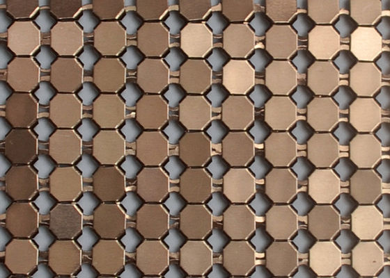 Metal metálico de aluminio Mesh Fabric For Clothing de Oilproof de las lentejuelas del revestimiento del SGS