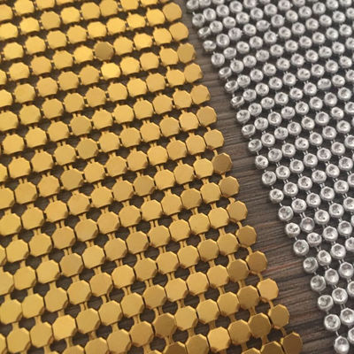 Metal metálico de aluminio Mesh Fabric For Clothing de Oilproof de las lentejuelas del revestimiento del SGS