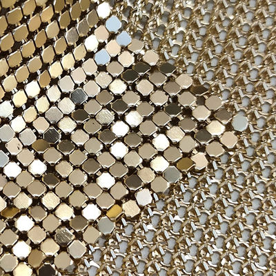 Metal metálico de aluminio Mesh Fabric For Clothing de Oilproof de las lentejuelas del revestimiento del SGS