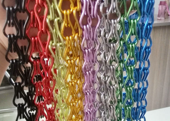 las cortinas decorativas de la alambrada del color del cobalto de 17m m vuelan las pantallas para las puertas
