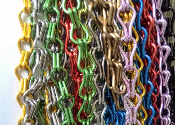 cortina de puerta de Colo Aluminium Chain Fly Screen de la arena de 11m m 23m m antiusura
