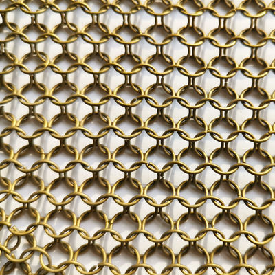 SGS de acero inoxidable de 1m m Anticut Ring Mesh Curtain Indoor Fexible