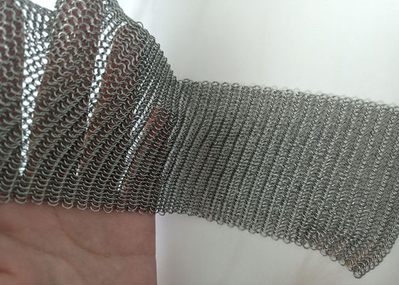 Color natural decorativo de Chainmail Ring Mesh Curtain Screen Building Facades