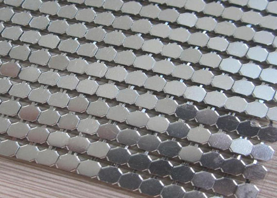Tela de acero inoxidable de la lentejuela del metal de Oilproof 7m m exterior e interior
