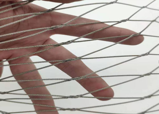Mano de acero inoxidable de la cuerda de la virola - diámetro tejido los 50m de Mesh Natural Colour 3.2m m