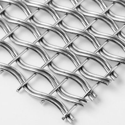 OEM tejido arquitectónico SS 304 de Mesh Panel del alambre de los muebles interiores del 1.5m