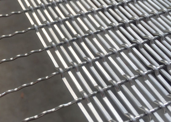 divisores arquitectónicos de acero inoxidables gruesos de 3m m Mesh Woven Wire Screen Space