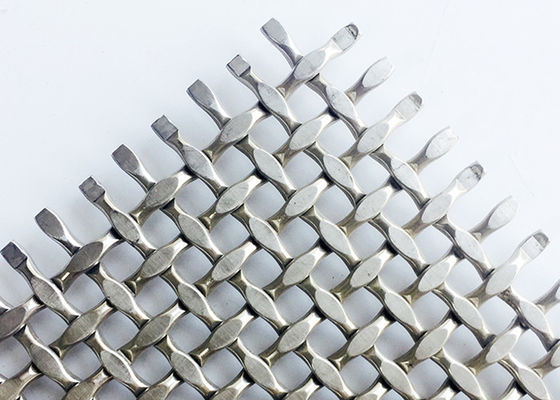 Alambre tejido metal natural Mesh Decorative For Railing del color Ss316