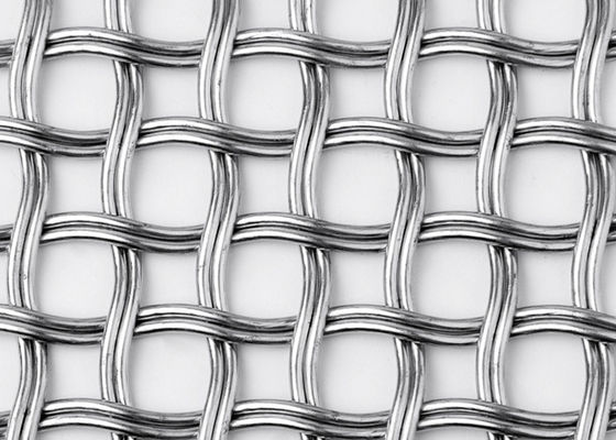 Mesh Shape Helical Stainless Steel circular prensó el alambre Mesh For Partitions