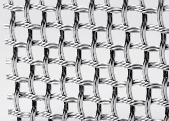 Mesh Shape Helical Stainless Steel circular prensó el alambre Mesh For Partitions
