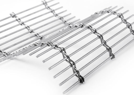 Metal hecho frente tejido acero inoxidable Mesh Interior Decorations arquitectónico del 120m de los x 6m