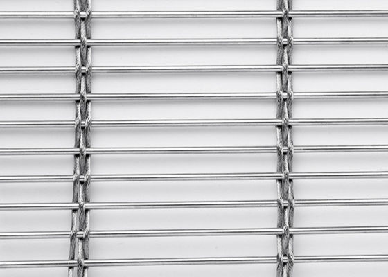 Metal hecho frente tejido acero inoxidable Mesh Interior Decorations arquitectónico del 120m de los x 6m
