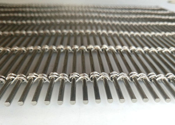 Alambre de acero inoxidable arquitectónico Mesh Cladding del cable 1mmx4 del metal
