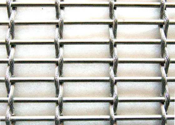Alambre tejido decorativo Mesh Crimped Architectural de la elegancia del divisor ciego del metal