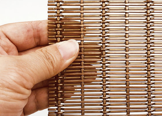 alambre tejido decorativo de acero inoxidable Mesh For Screen Wall Cladding de 4m m Pvd