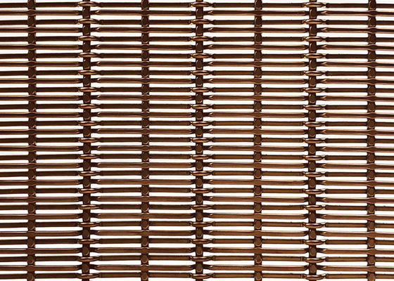 alambre tejido decorativo de acero inoxidable Mesh For Screen Wall Cladding de 4m m Pvd