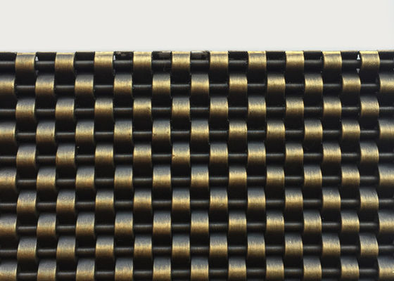metal arquitectónico Mesh Stainless Steel Bronze Color de 4m m para la tela de los techos