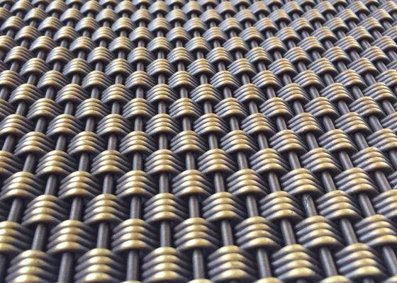 Elevador arquitectónico de Mesh Antique Brass Decorative For del metal de los Ss 304