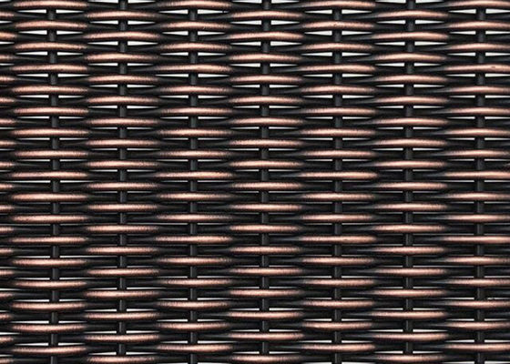 Recubrimientos de paredes tejidos arquitectónicos de Mesh Copper Ss Decorative For del metal de la antigüedad 6m m