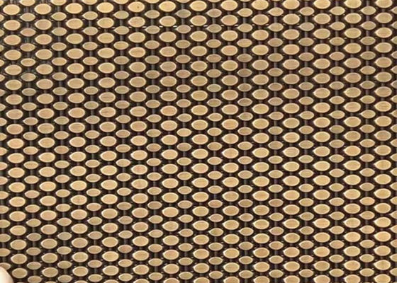SS304 alambre tejido arquitectónico Mesh Antique Brass Decorative Nets para el revestimiento