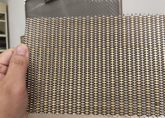 Metal arquitectónico tejido de acero inoxidable Mesh For Building Cladding de 3.2m m