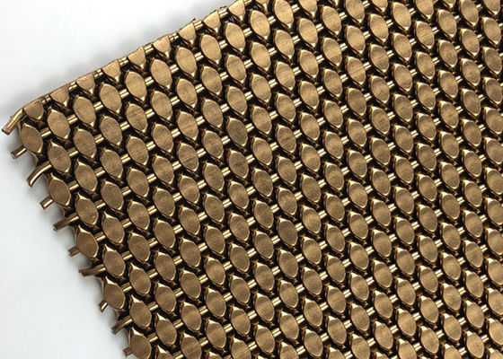 Metal arquitectónico tejido de acero inoxidable Mesh For Building Cladding de 3.2m m