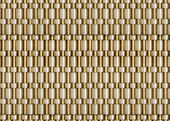 Metal arquitectónico de apertura Mesh Copper Wire Decorative Panel del 0% para la pared del elevador