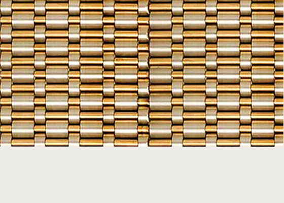 Metal arquitectónico de apertura Mesh Copper Wire Decorative Panel del 0% para la pared del elevador