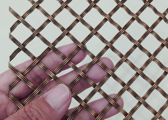 Alambre tejido decorativo Mesh Brass Stainless Steel Cabinets de la antigüedad 2m m