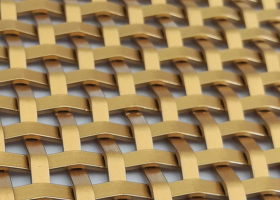 Alambre tejido decorativo inoxidable Mesh Panels For Cabinet del acero 2.5m m