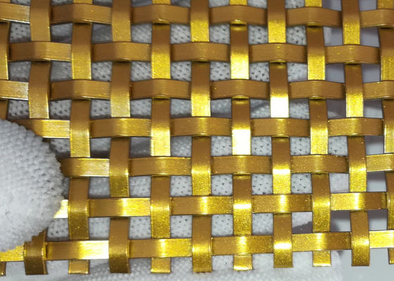 Alambre tejido decorativo inoxidable Mesh Panels For Cabinet del acero 2.5m m