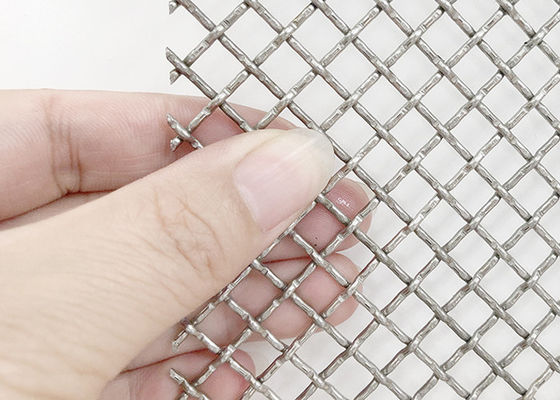 Alambre tejido de acero inoxidable Mesh Decorative Grilles Corrosion Resistance de la encrespadura de la cerradura