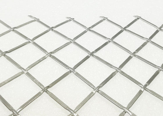 El usar inoxidable interior de la fachada de Mesh Crimps Woven Metal Building del alambre de acero 316l