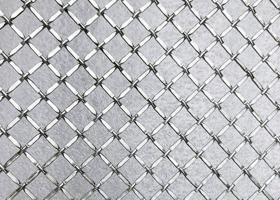 Alambre Mesh Alkali Resistance For Ceiling de la encrespadura de la cerradura de la decoración Ss302 del metal y puerta