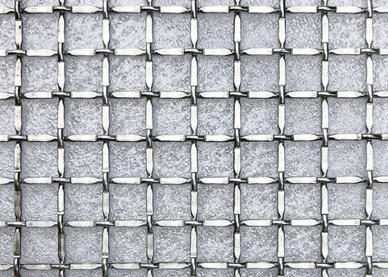 Alambre Mesh Alkali Resistance For Ceiling de la encrespadura de la cerradura de la decoración Ss302 del metal y puerta