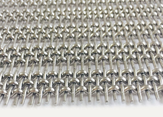 Alambre prensado de acero tejido interior Mesh Decoration Building Facade del metal de los Ss 316