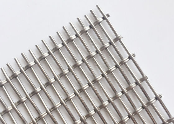 Alambre Mesh Industrial Metal Cladding de la encrespadura de la cerradura de la decoración del material de construcción