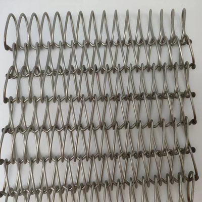 Color primario de PVC revestido de malla de alambre espiral resistente y duradero