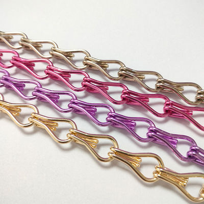 Cadenas de gancho de aluminio Decoración para el hogar Control de plagas Partición de hotel personalizada Fabricantes de cortinas de cuentas de gancho de aluminio al por mayor