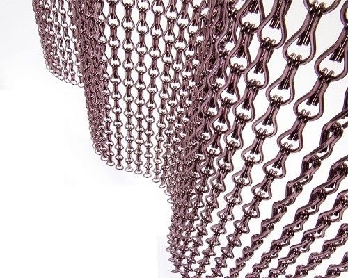 Cadenas de aluminio personalizables de pantalla de mosca Diámetro de alambre 2 mm Tamaño estándar 12 mm * 24 mm