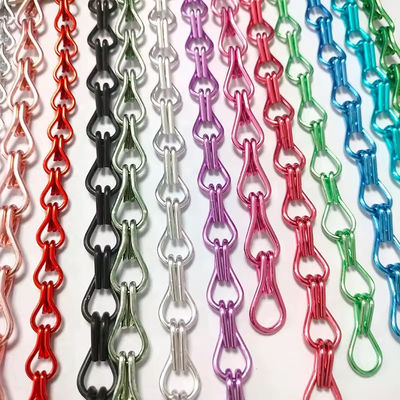 Cortina de aluminio de cadena de pantalla de mosca Durabilidad Puertas de pantalla ventiladas