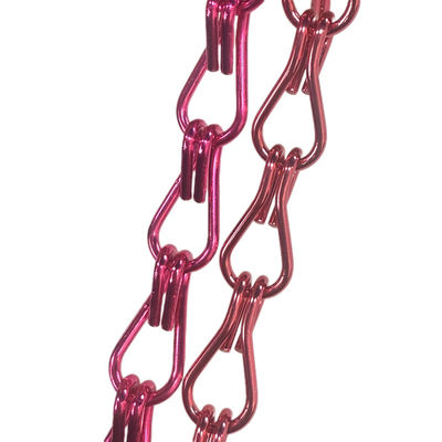 Aluminio 20mm Cadenas de metal Cortina de alambre de malla decorativa flexible para divisorio de habitaciones