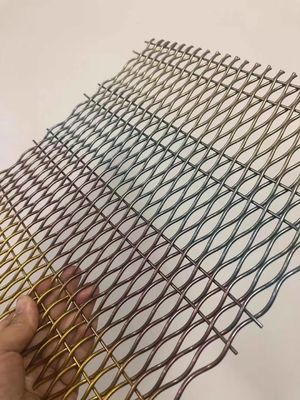 Rejillas decorativas de malla de alambre de aluminio de 18 mm para puertas de gabinete