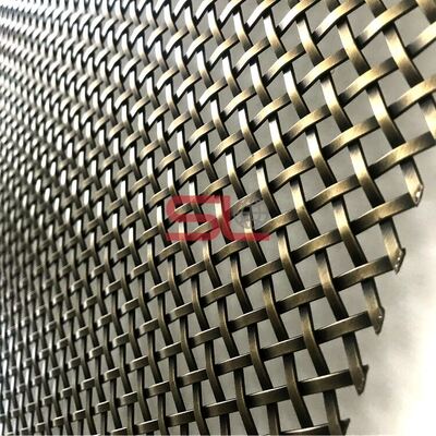 Rejilla de metal arquitectónico de espesor personalizado para revestimiento de fachadas y paneles de pared decorativos