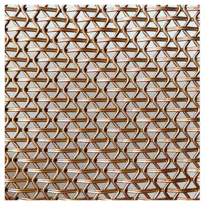 Malla Metálica Arquitectónica Soldada de Longitud Personalizada, Estilo Tejido Liso, Ideal para Fachadas, Divisiones y Proyectos de Herrería Decorativa