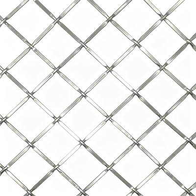 Malla decorativa de diamantes de metal arquitectónico para decoración de paredes interiores, techos y fachadas