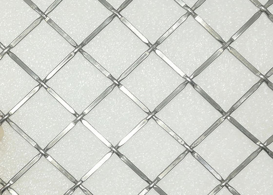 316 alambre decorativo prensado de acero inoxidable Mesh Grilles Anti Alkali